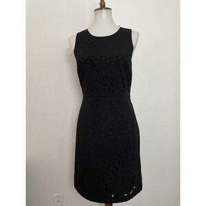 Banana Republic Factory Dress Sheath Laser Cut Office Knee Length